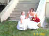 Bride and Emma the flower girl.JPG (59491 bytes)